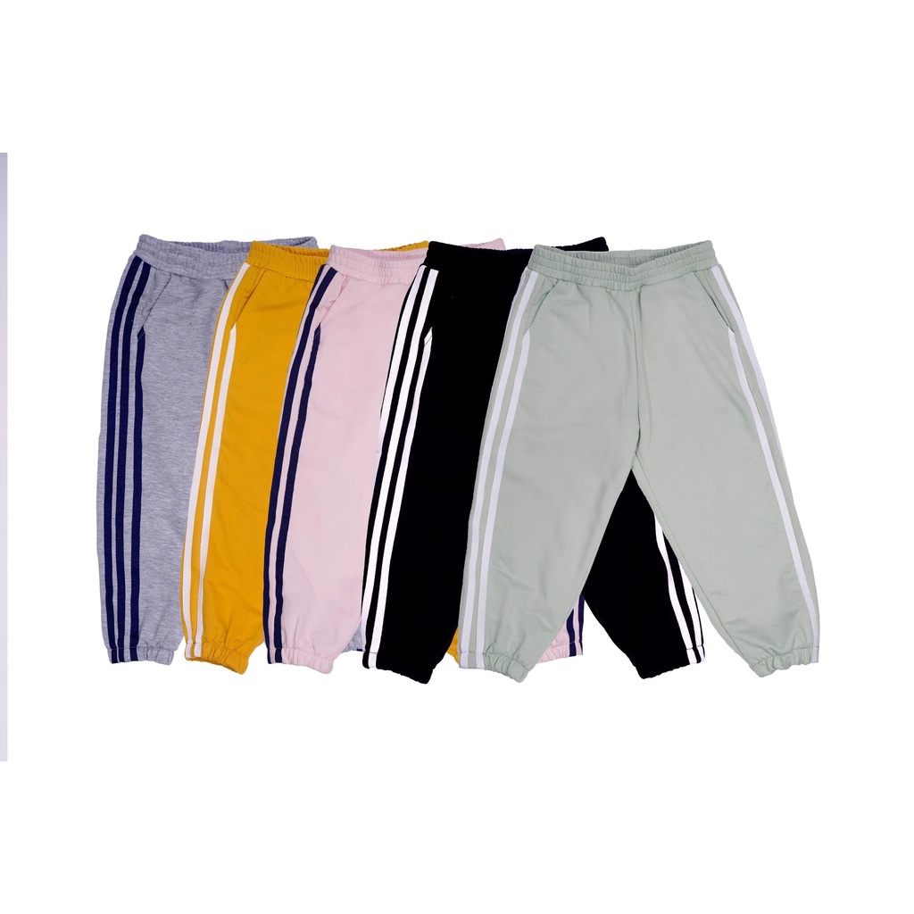 Quần dài trẻ em SAYME quần nỉ jogger thể thao bé trai bé gái bo gấu KCJO0012