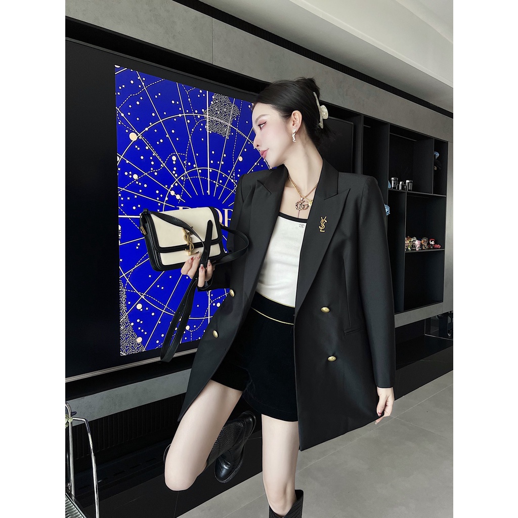 Áo khoác vest thời trang cao cấp Yves Saint Laurent YSL phong cách thanh lịch, thời thượng
