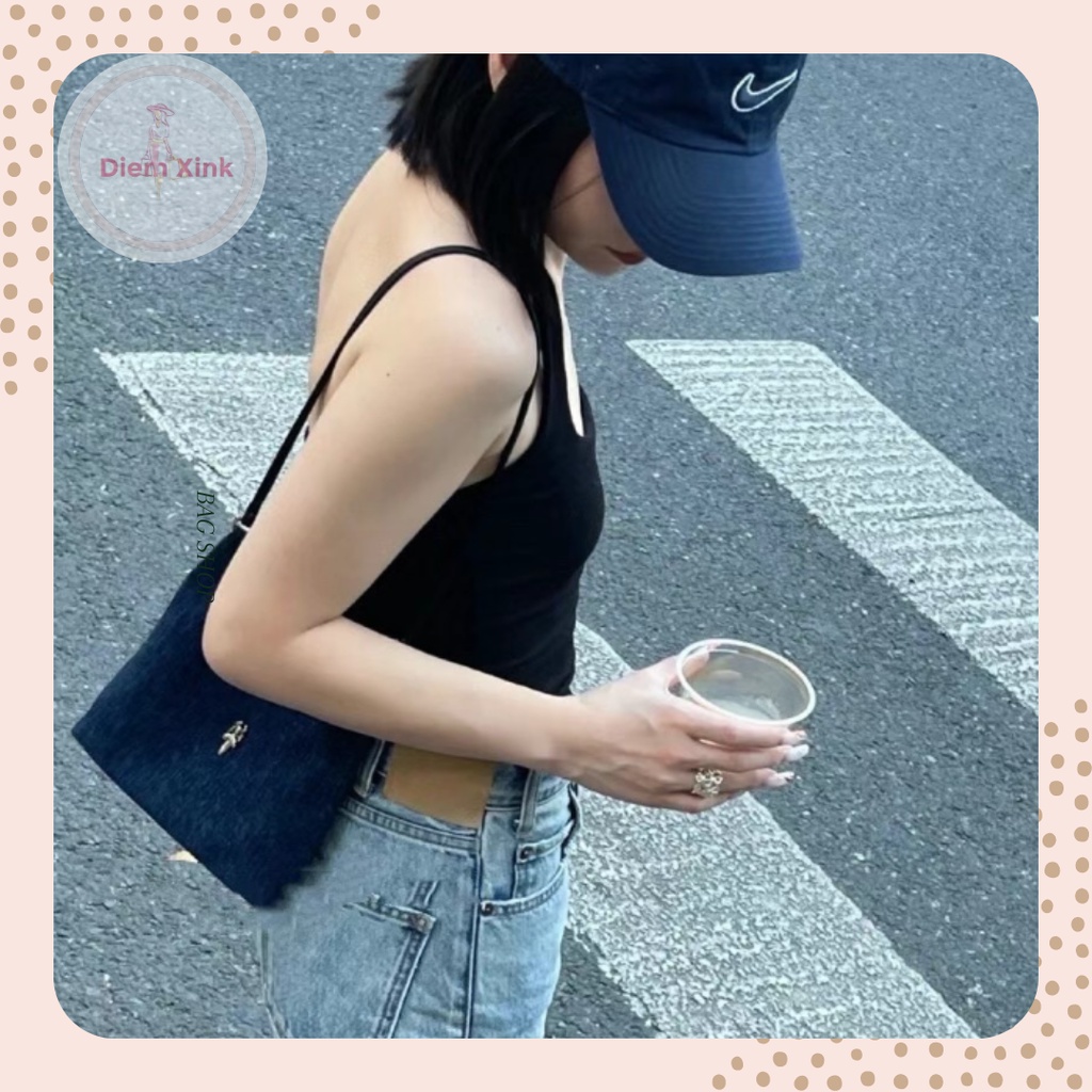 Túi Đeo Chéo Mini Phong Cách Vintage TÚi Xách Nữ Vải Bò Đẹp Phong Cách Thời Trang Hàn Quốc Giá Rẻ Quà Tặng Đi Chơi Tết