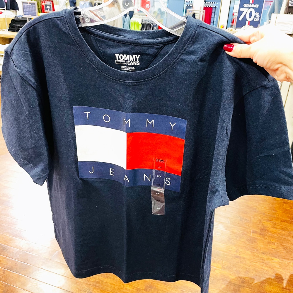 Áo thun nữ Tommy Jeans Cropped Cotton Flag Logo - NHIỀU MÀU