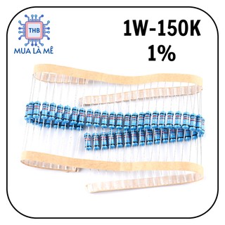 Điện trở vạch 1w 150k 1% chân đồng