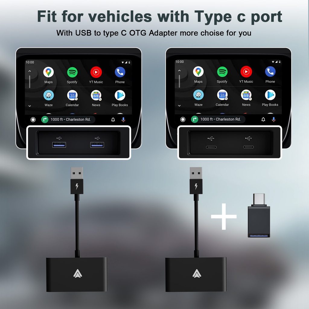 ANYTROX Bộ điều hợp CarPlay không dây cho CarPlay Dongle, Chuyển đổi CarPlay có dây của nhà máy sang CarPlay không dây | BigBuy360 - bigbuy360.vn