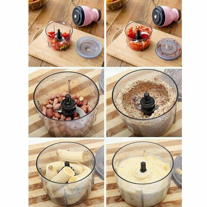 Máy xay sinh tố 4 lưỡi Osaka nắp hồng