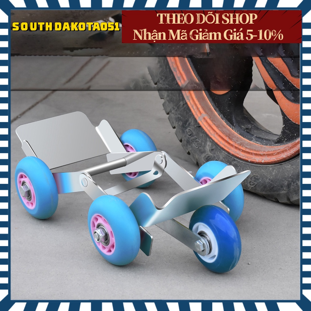 🎉Hàng Sẵn Bánh Xe Trợ Lực Cứu Hộ Xe Máy Công cụ di chuyển Khi Lốp Xe Hết Hơi / Thủng Săm Lốp với 5 bánh (màu bánh xe ngẫu nhiên)【Southdakota051】