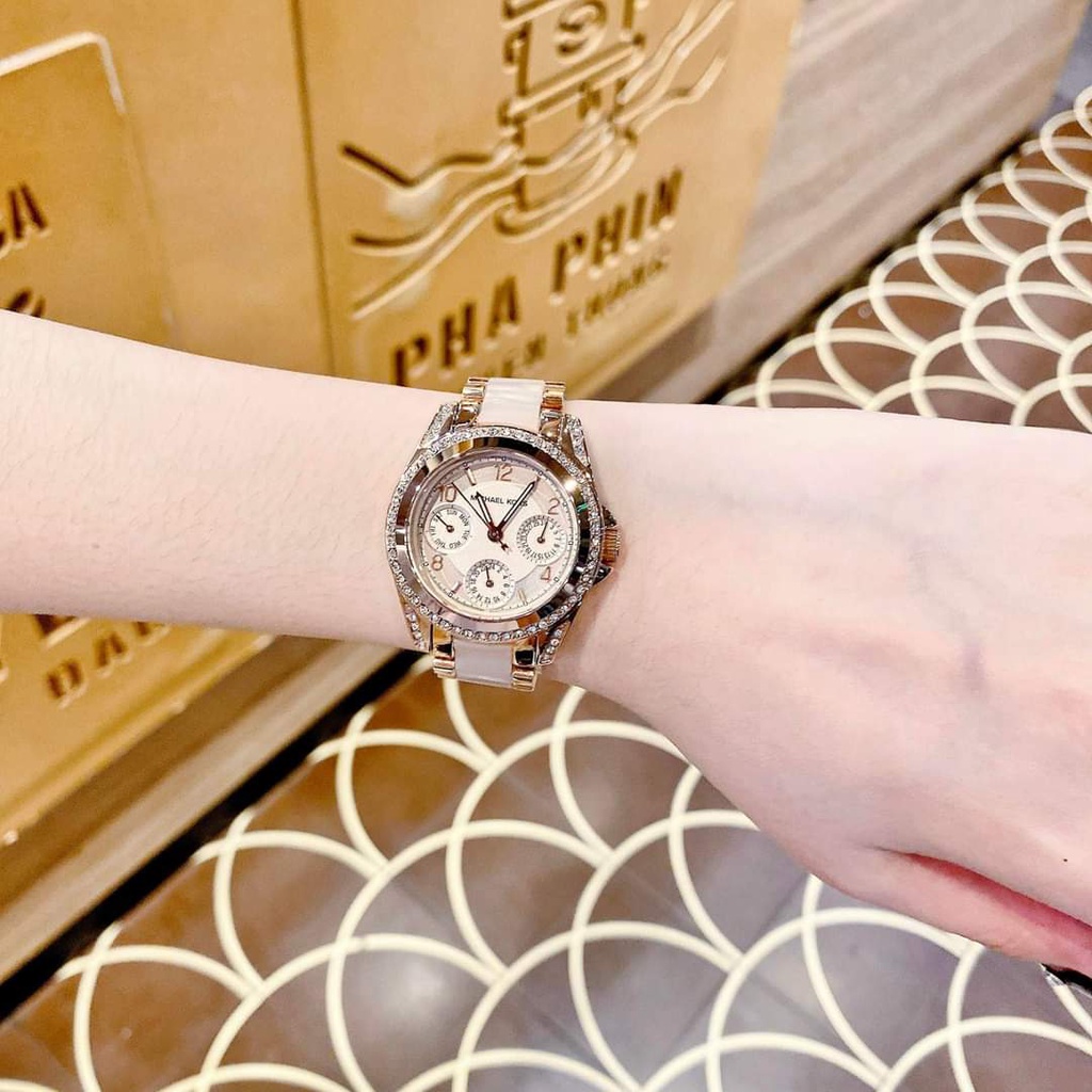 Đồng Hồ Nữ Michael Kors MK6175 Màu Rose Gold cực xinh size 32mm