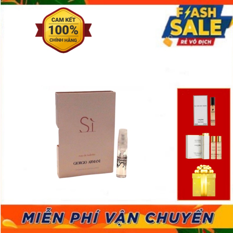 Nước hoa chiết vial Giorgio Armani Sì EDP 2ml, Nước Hoa Chính Hãng Thơm Lâu