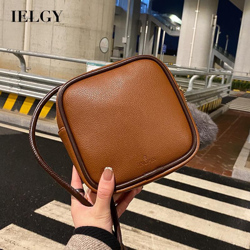 Túi Đeo Vai Hình Vuông Cỡ Nhỏ Phủ Lông Phong Cách Hàn Quốc Thời Trang Cho Nữ