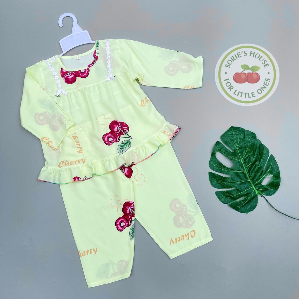 Bộ tole/bộ lanh DÀI mặc nhà bé gái