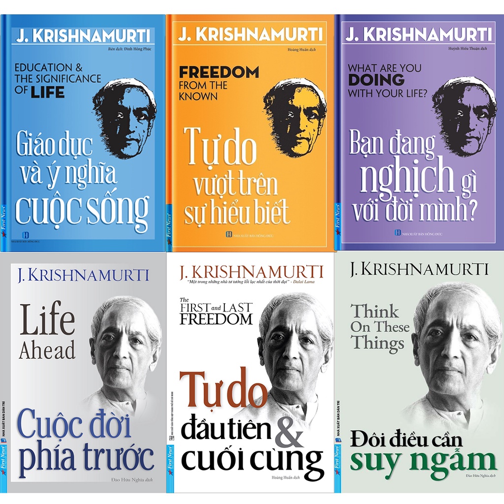 Sách - Tuyển Tập J. Krishnamurti ( Lẻ Tùy Chọn )