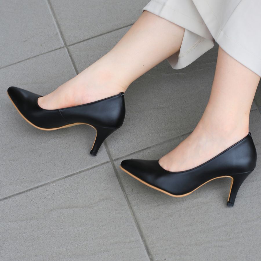 Giầy Da Nữ Công Sở Nữ Cao Gót Mũi Nhọn 7cm KOSU 2001 Made in Japan