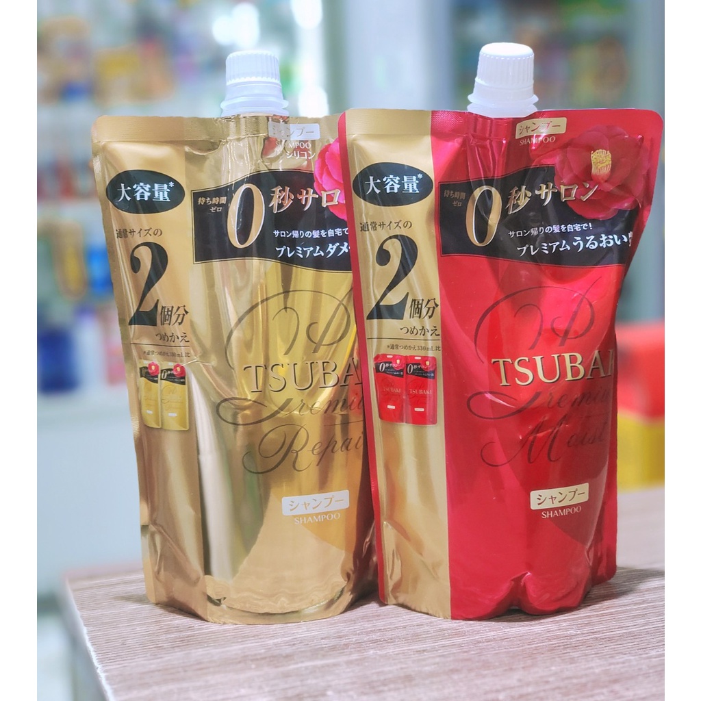 Dầu Gội Tsubaki Premium Túi bổ sung 660ml Hàng Nội Địa