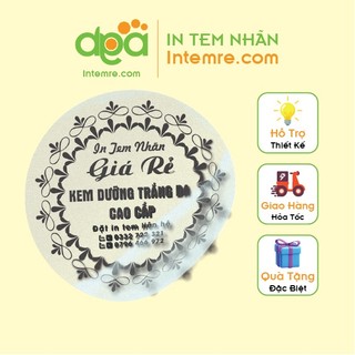 In Tem Nhãn Dán Trong Suốt, Decan Chống Nước Intemre.com Thiết Kế Theo Yêu Cầu Số Lượng Ít Khổ A3