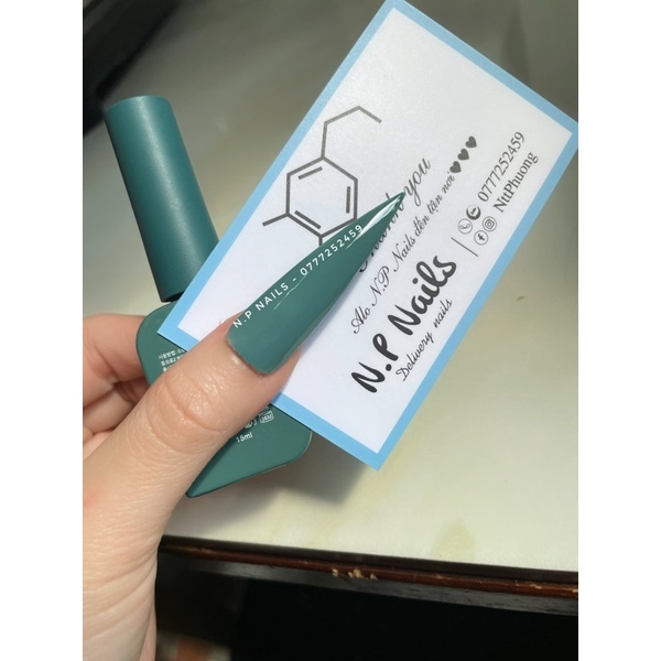 Sơn gel màu xanh cổ vịt N.P Nails