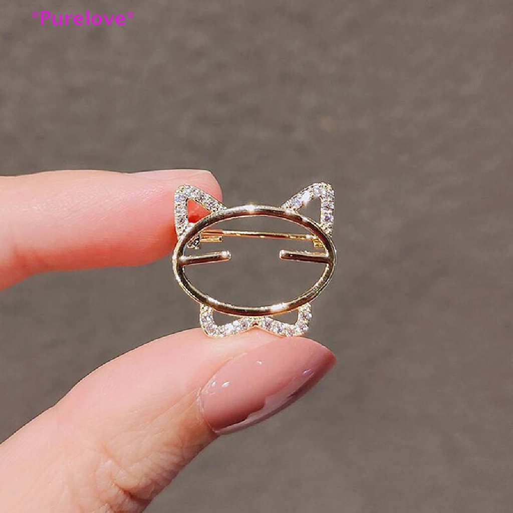 Ghim Cài Áo Hình Mèo Đính Đá Opal Thanh Lịch Cho Nữ Mới