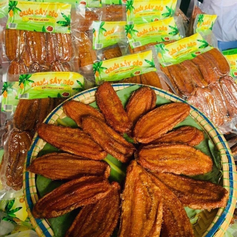 chuối mật sấy dẻo đặc sản Lao Bảo Quảng Trị