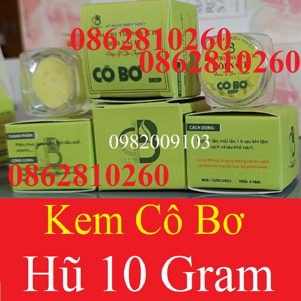Kem CÔ BƠ thâm nách hôi nách hộp 10g/30g, chiết xuất từ nhiên nhiên 100% an toàn lành tính kể cả mẹ bầu mẹ bỉm