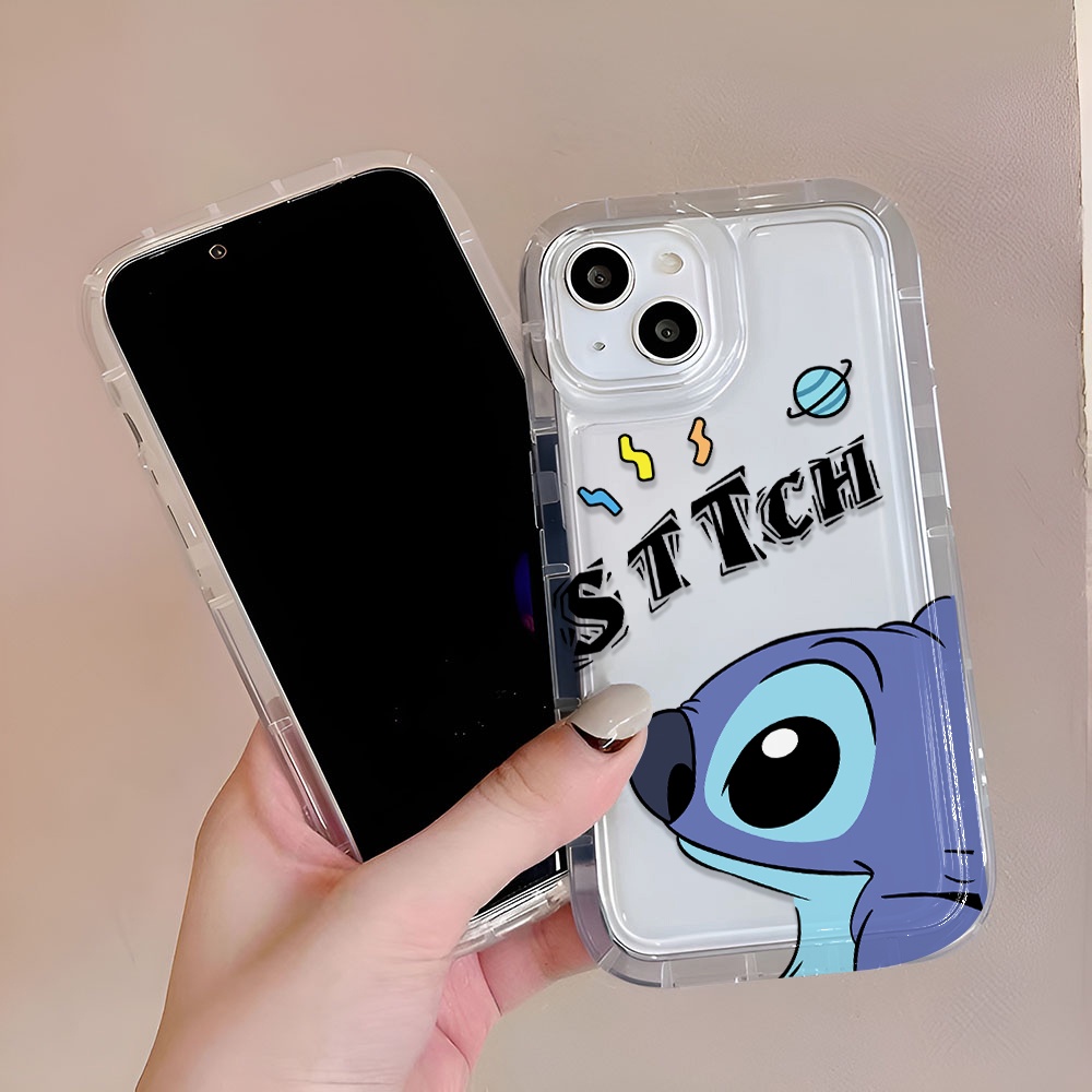 Ốp Điện Thoại Tpu Viền Dẻo In Hình Stitch Thời Trang Cho iphone 14promax 11 13 12 7Plus 6 6s XR X XS Max