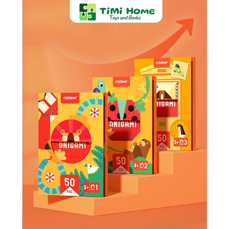 Đồ Chơi Gấp Giấy Thủ Công Mideer Origami 3D Cho Bé Từ 3+ Tuổi - Timi Home