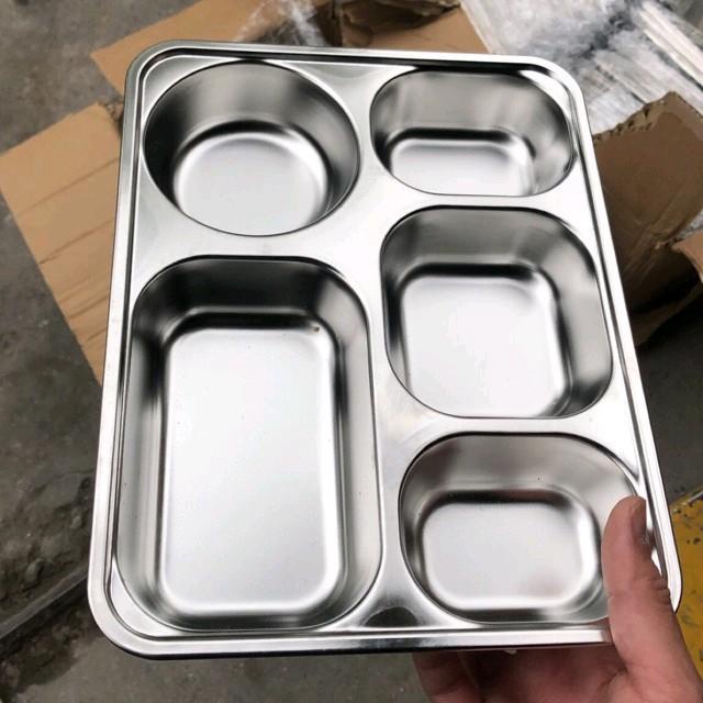 khay cơm sâu 5 ngăn inox 304