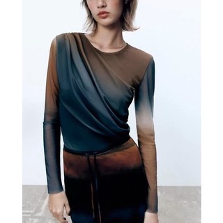 Áo và chân váy Zara thun voan 2 lớp