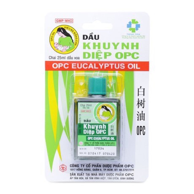 Dầu khuynh diệp Opc cho bé