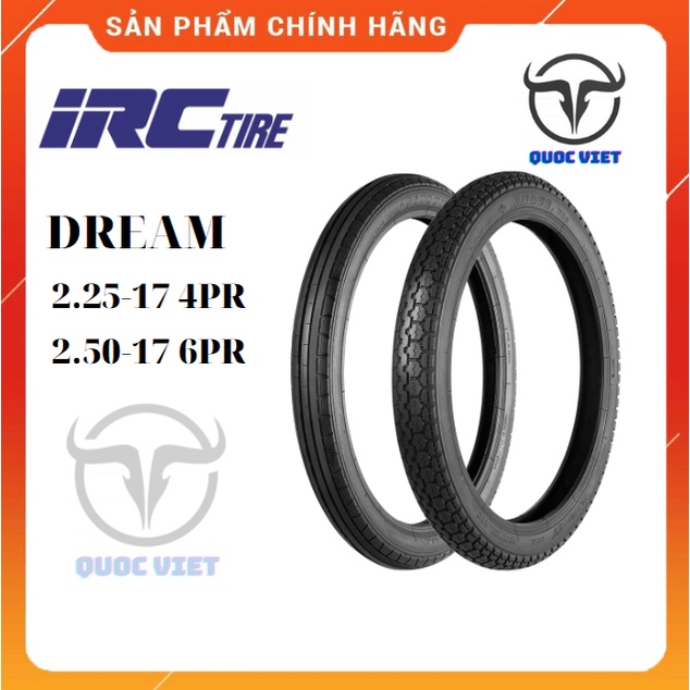 Lốp vỏ xe máy IRC Inoue 2.25-17 Trước dream (Lốp xài ruột)