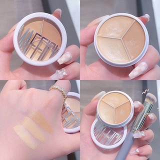 Bảng che khuyết điểm Maffick 3 màu, Kem che khuyết điểm lỗ chân lông, Kem che khuyết điểm tối, Điểm mụn