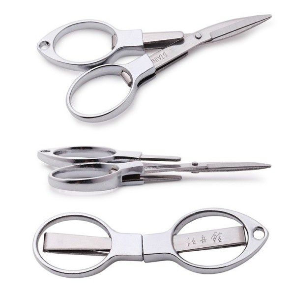 KhaLy Kéo Cắt Dây Câu Cá Hình Số 8 Gấp Gọn Tiện Lợi Bằng Thép Không Gỉ PK-33