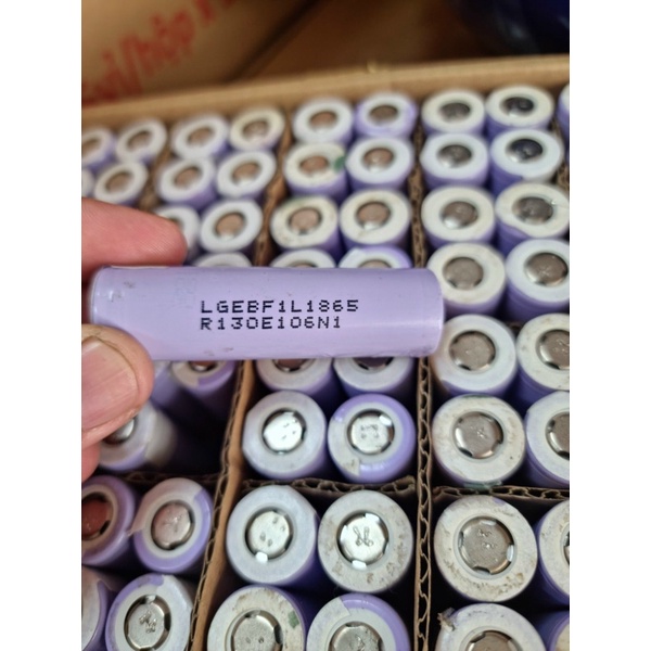 Pin Cell 18650 3200mAh 3350mah  xả cao  LG F1L LG Chem tháo khối mới FL1