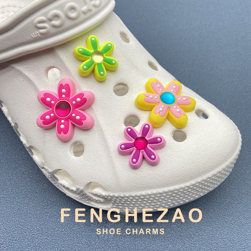 Giá Đỡ Giày Crocs jibbitz Chính Hãng Đính Hoa Sáng Tạo Phù Hợp Với Nữ