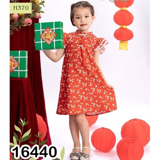 Đầm trung hoa cực xinh cho bé diện tết _ Hàng thiết kế độc lạ, rất đẹp | Bigbaby Shop