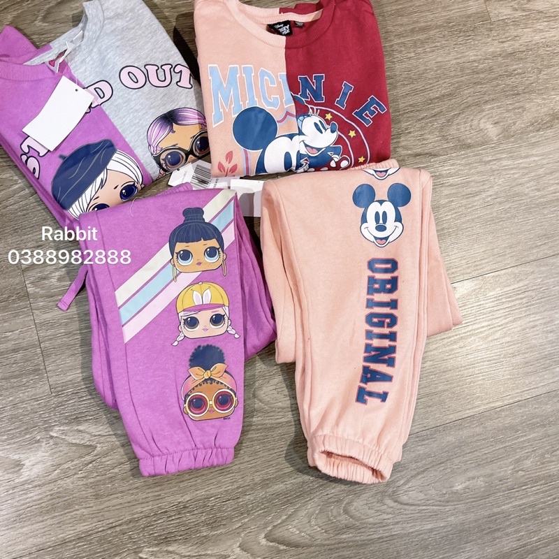 Bộ nỉ dáng ngắn Mickey Lol