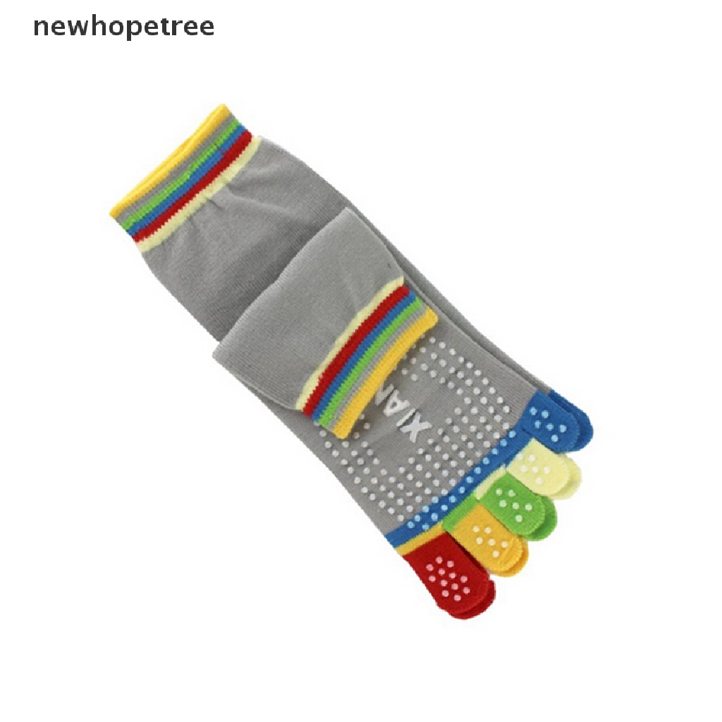 1 Đôi Vớ Cotton Năm Ngón Chống Trượt Nhiều Màu Sắc Dành Cho Nữ