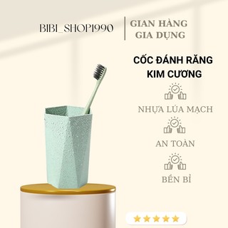 Cốc đánh răng kim cương bằng nhựa lúa mạch an toàn (CCC04)