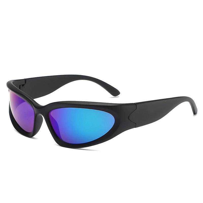 PVN56870 Kính Mát Hình Chữ Nhật Phong Cách Punk Vintage Thời Trang Cho Nam Nữ