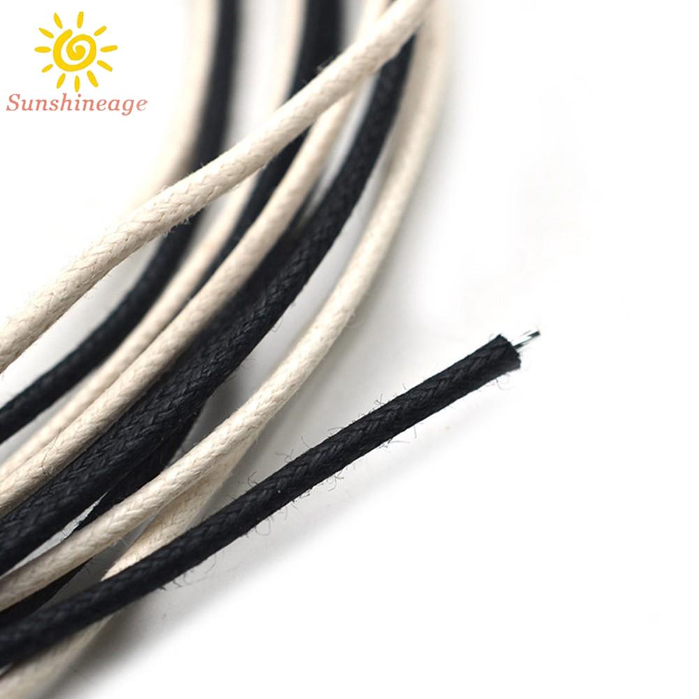 【SUNAGE】2Meter(White+Black) Guitar-Wire Cloth Vintage-Waxed For Pickups Pots Accessories【HOT Fashion】
