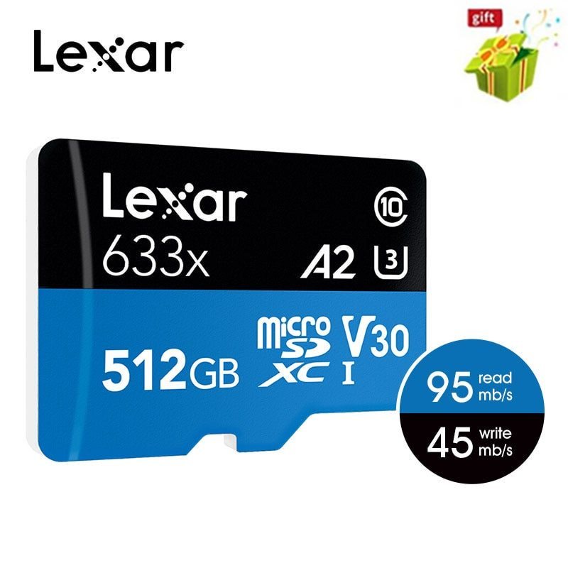 Thẻ Nhớ micro sd Lexar 95MB / s 512GB 32GB 64GB 128GB 256Gbsdx / SDHC Cho Gopro