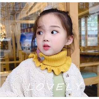 Khăn len ống cổ bèo cho bé