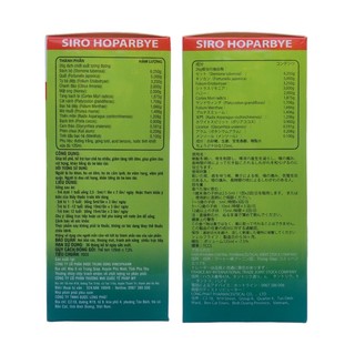 Siro ho Parbye dùng được cho trẻ sơ sinh