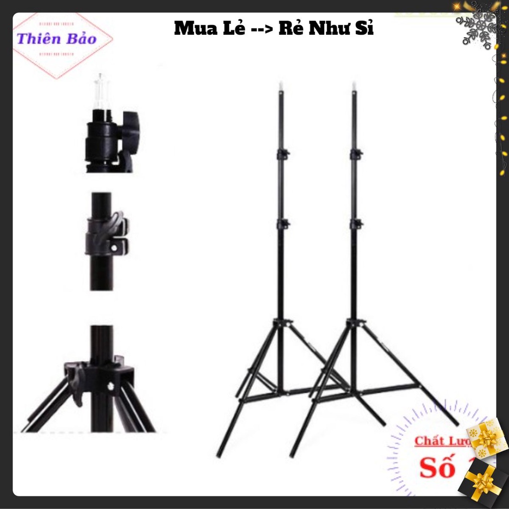 Chân đèn live stream 210cm giá rẻ