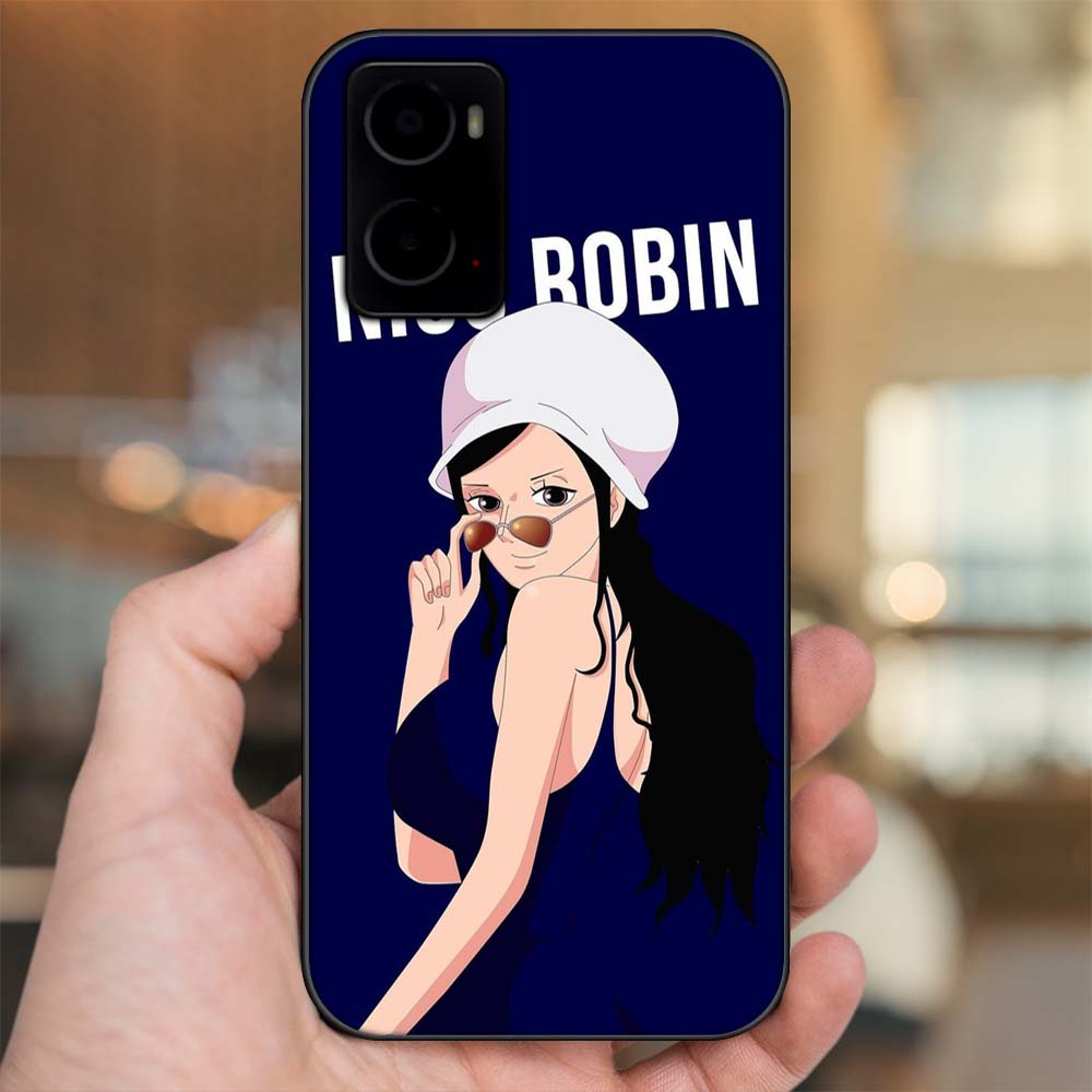Ốp lưng Oppo A76 viền đen in hình Nico Robin One Piece Đảo Hải Tặc