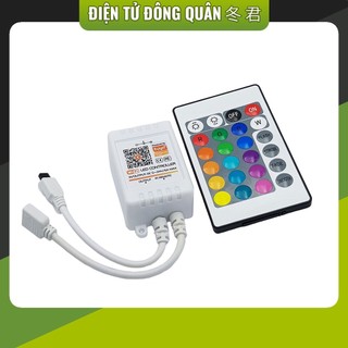 Bộ điều khiển led rgb wifi app tuya thông dụng, điều khiển ir 24 kênh 5-24vdc