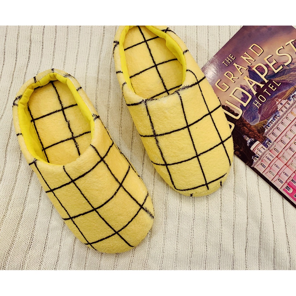 ☽̅ Dép Bông Đi Trong Nhà Chống Trượt Hình Shin-Chan Hoạt Hình Nhật Bản Dễ Thương