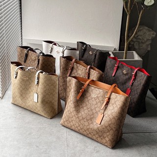 Túi xách công sở da thật Coach Mollie Tote full màu