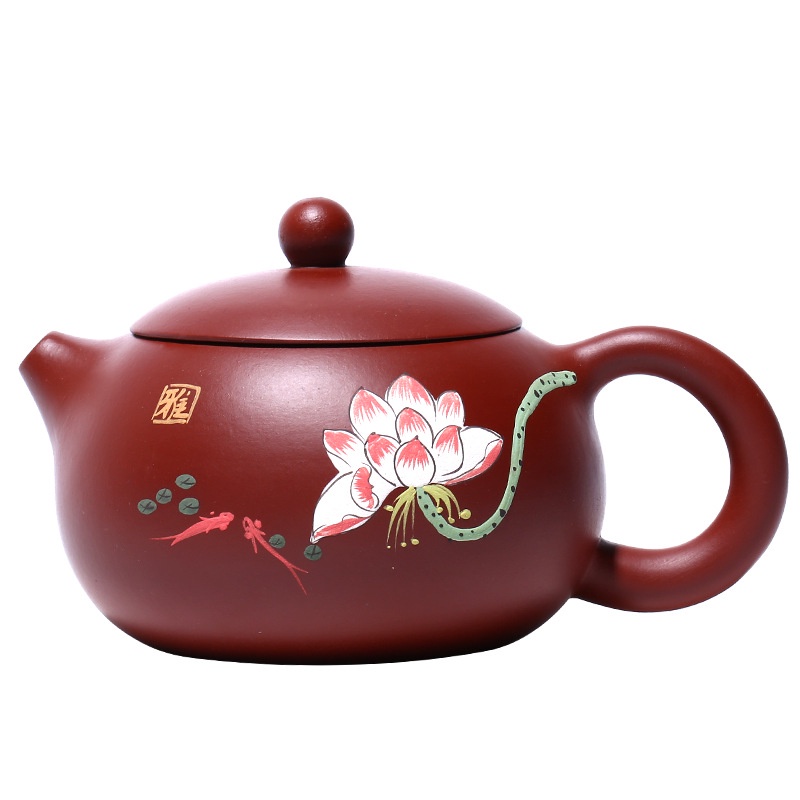 Ấm tử sa Nghi Hưng dáng Tây Thi Liên Hoa Đại Hồng Bào 240ml [ZD-H1113-N00W6]