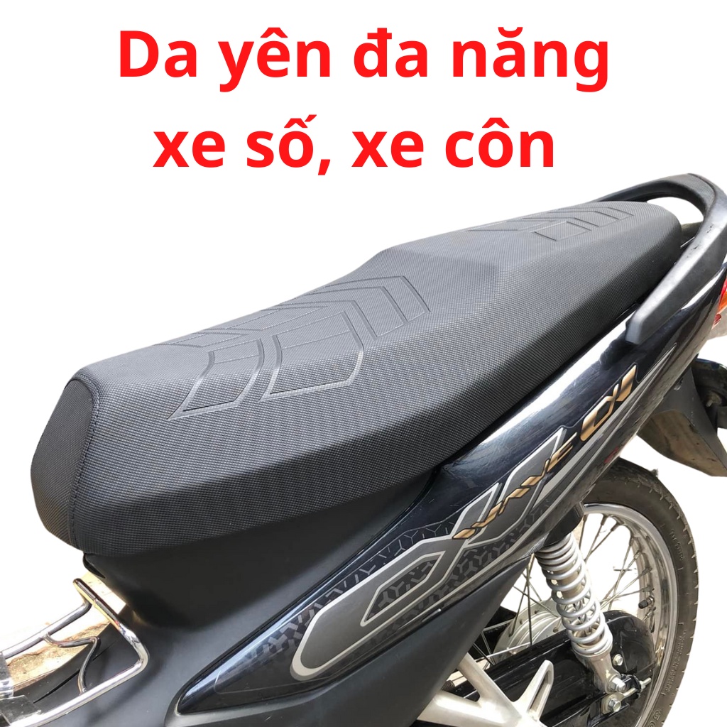 Vỏ da yên xương cá đa năng bọc yên cho các dòng xe số và xe côn như wave