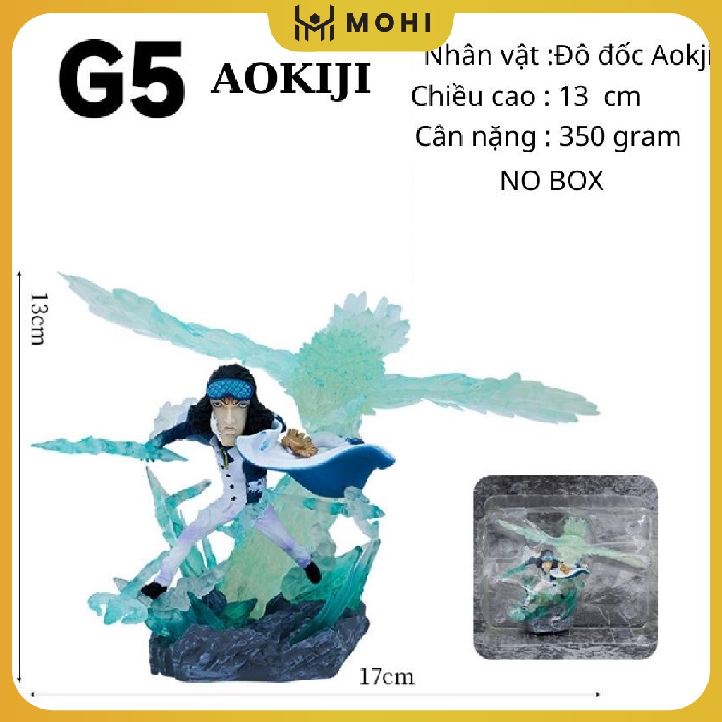 - Đô đốc hải quân Kuzan Aokiji, mô hình OnePiece Figure Đô đốc hải quân Aokiji Kuzan Mohi Shop, mô hình One