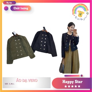 Áo dạ vero 2 hàng cúc siêu nét chất dạ cao cấp phom chuẩn