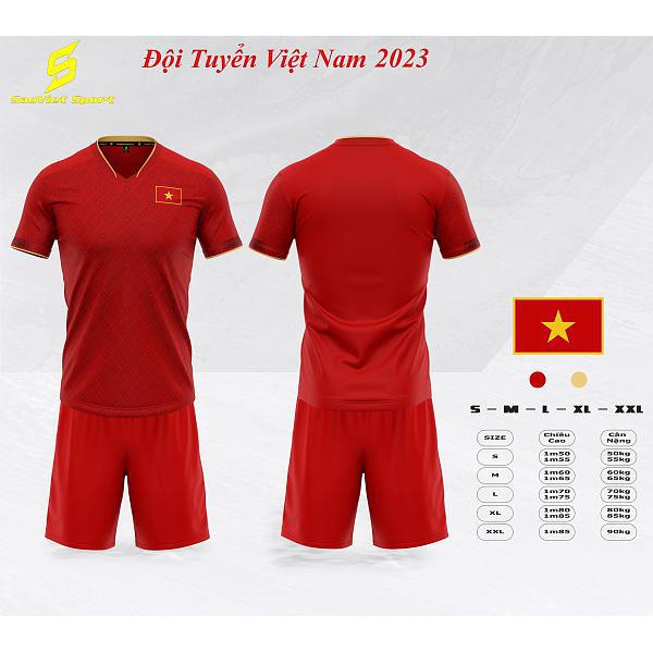 < Mẫu Mới > Bộ quần áo bóng đá Việt Nam