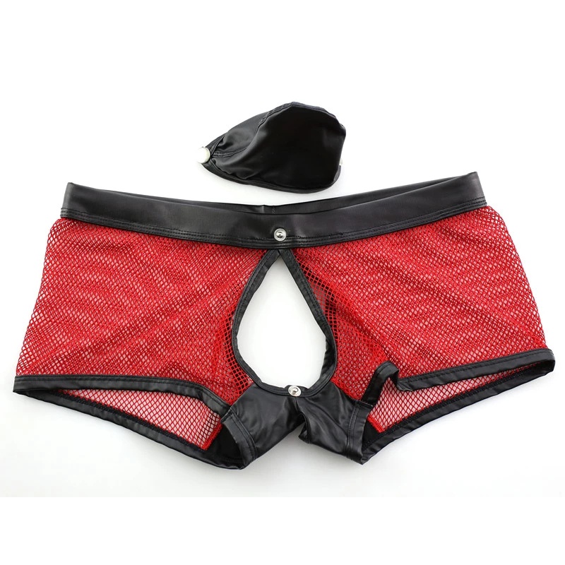 Quần Lót Lưới Boxer Lưng Mở Trước Tháo Rời Được Cho Nam